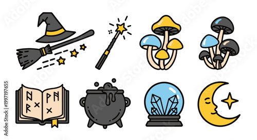 Witchcraft Symbols and Objects for Magic and Spellcasting