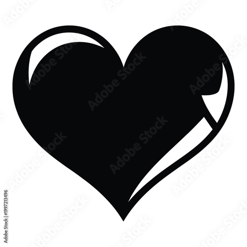 heart shape with arrow piercing through silhouette high quality professional detailed modern elegant stylish