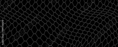 Net texture pattern on black background. Net texture pattern for backdrop and wallpaper. Realistic net pattern with black squares. Geometric background, vector illustration