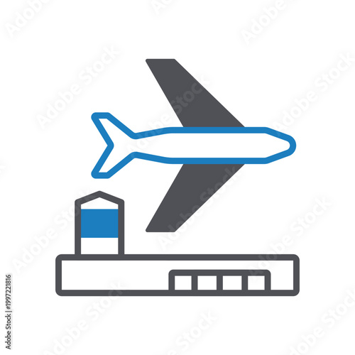 Air Travel Vector icon which can easily modify or edit