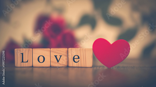 Wooden Letter Blocks Spelling 