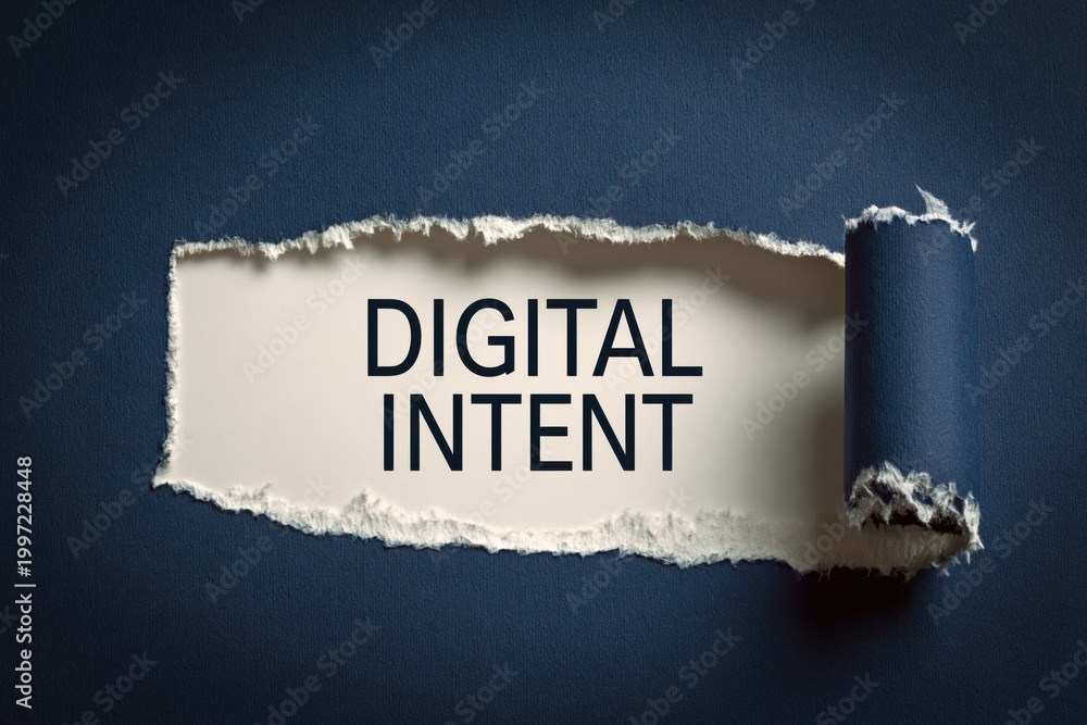 Naklejka premium Digital Intent understanding user motivation in the online world