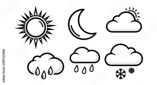 Weather Forecast Icons Set 2.
