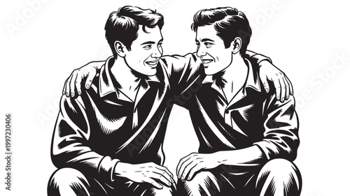 Two Fists Touching Knuckles Together In Solid Black Silhouette For Unity Concepts