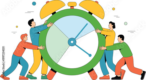 Importance of time concept, timely decisions idea