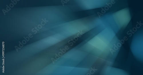 Fotografija Modern teal background with abstract diagonal lines and geometric light overlays