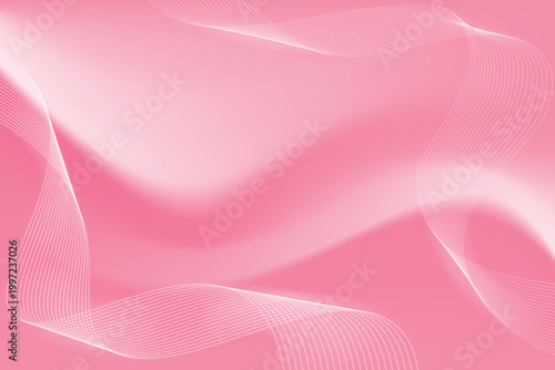 Soft pink abstract vector background with smooth flowing lines, ideal for beauty and feminine design themes.