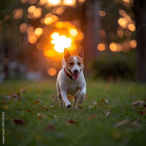 Dog Running in Sunset Park