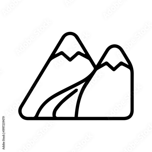 Mountain Landscape Icon