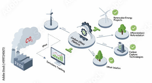 Circular economy concept with sustainable development.