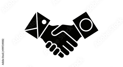 Handshake Business Partnership Agreement.