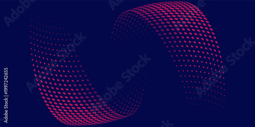 Halftone circle frame dotted background set. Round border Icon using halftone red circle dots raster texture. Grunge circular stain. Vector illustration.