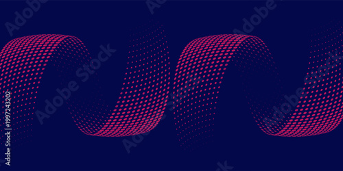 Halftone circle frame dotted background set. Round border Icon using halftone red circle dots raster texture. Grunge circular stain. Vector illustration.