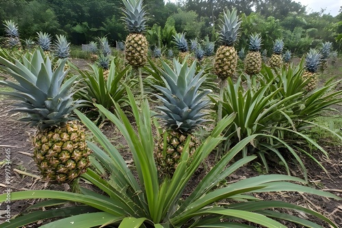 pineapple in the garden