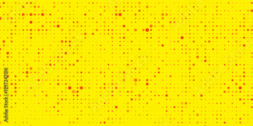 Yellow confetti seamless pattern. Golden glitter dot repeating background. Gold polka dot repeated wallpaper. Celebration Christmas, New Year or birthday party decoration.