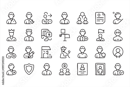 Security access icons for identity verification and login systems