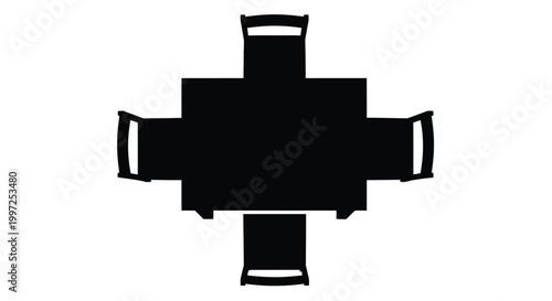 cross shaped trophy silhouette high quality professional detailed