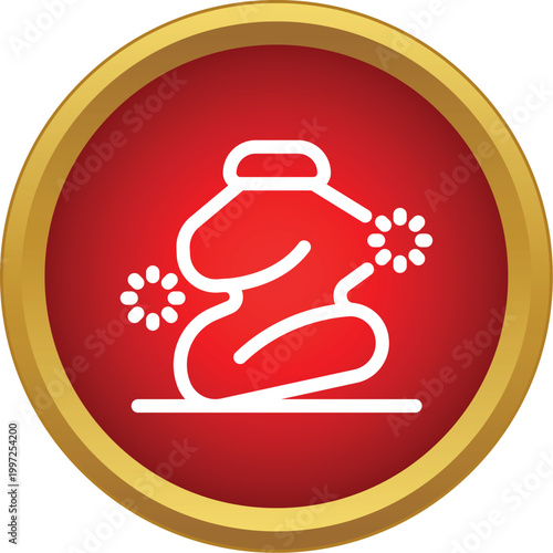 Stylized fertility goddess figure representing ancient history and female power