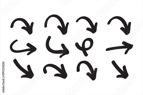 Directional arrow symbol set for user interface navigation controls