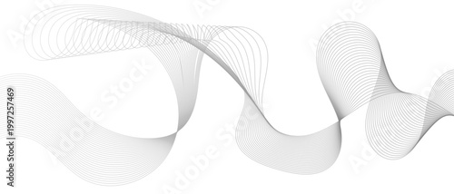 Wave line design with flowing curves, abstract dynamic lines pattern, modern minimal style vector background for creative projects.