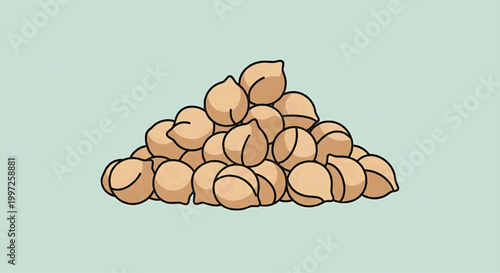 A pile of coffee beans sits on a surface indoors.