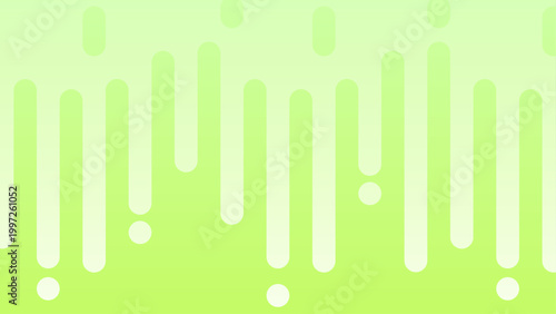 黄緑グラデーションの液体抽象背景デザイン素材