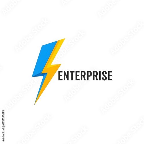 Enterprise Business Lightning Bolt Logo.