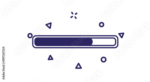 Loading Progress Bar Animation Icon.