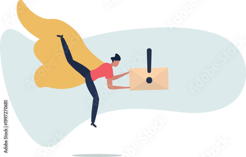 WebSending email to communicate with client or customer, subscription newsletter automation, online advertising or mailing list service concept,person's life situation and his activities.