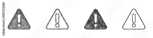 Sketch warning icon design set