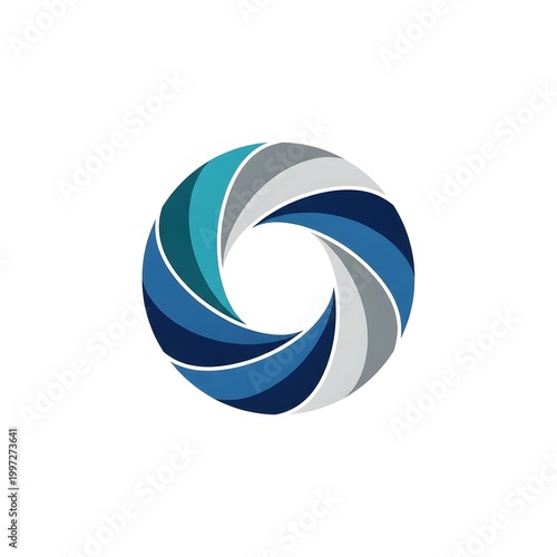 Camera lens aperture icon graphic design.