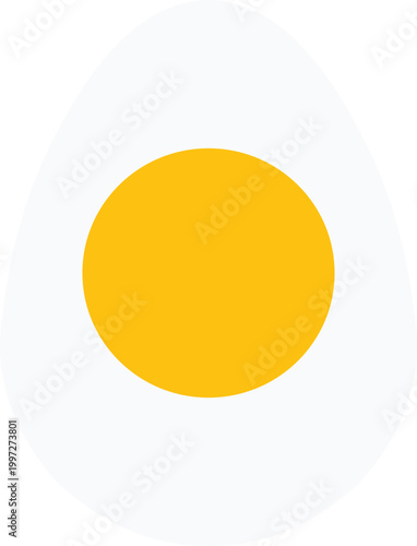 fried egg vector illustration