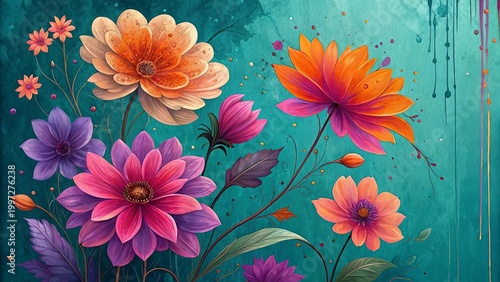 3D render, abstract cut paper flowers isolated on white, botanical background, festive floral arrangement. Rose, daisy, dahlia, butterfly and leaves in pastel color palette