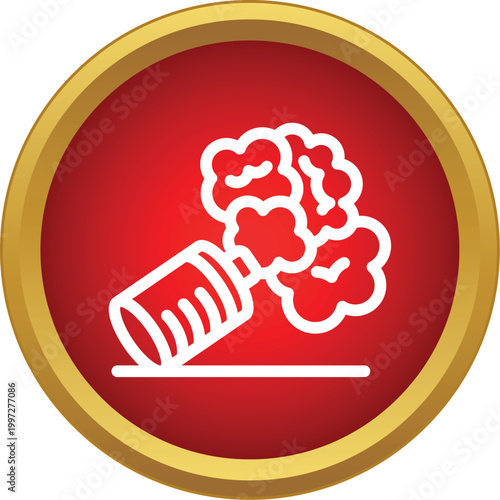 Tear gas grenade releasing a cloud of smoke, illustrating protest control or riot dispersal