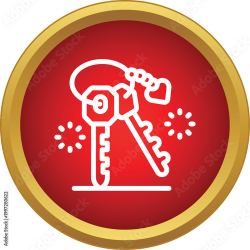 Keys and a heart charm representing security and access to love