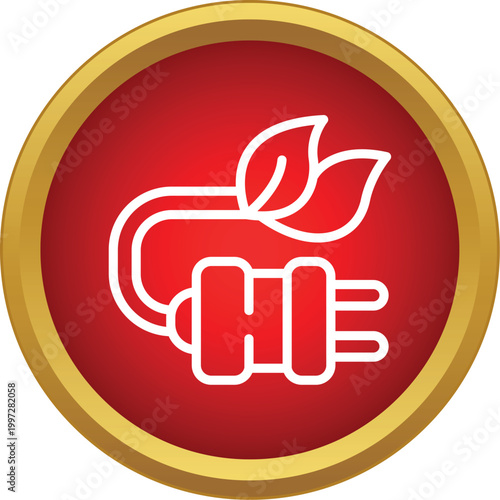 Icon representing renewable energy and sustainable power source