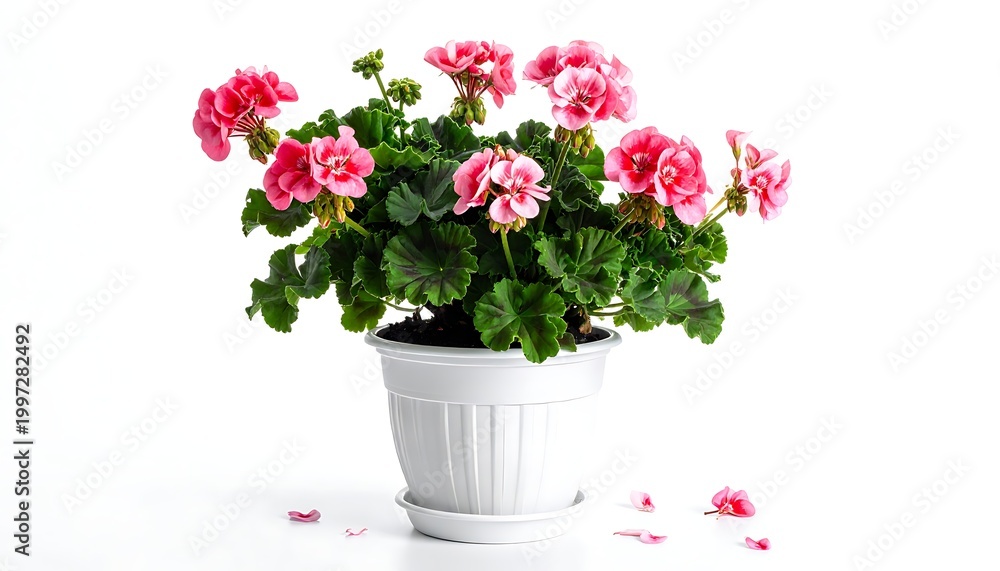 Obraz premium Pink potted flowering plant