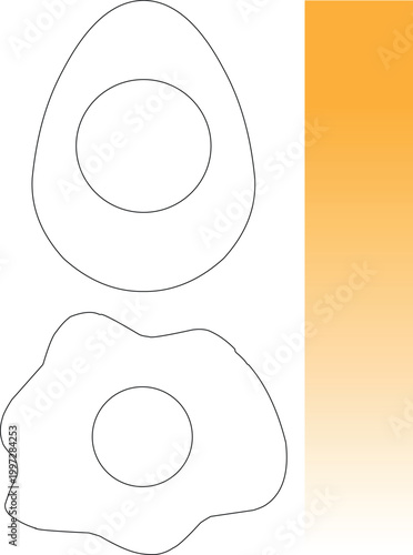 egg drawing vector illustration, egg drawing