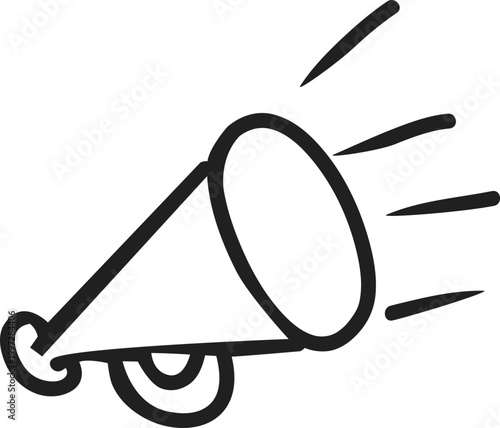 Megaphone for Marketing Announcement