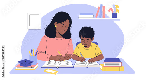 A bright and optimistic illustration symbolizing education, achievement, and future possibilities. Perfect for websites, social media, or marketing ma