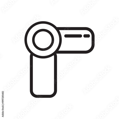 Hair Dryer Icon | Salon Equipment Outline Vector