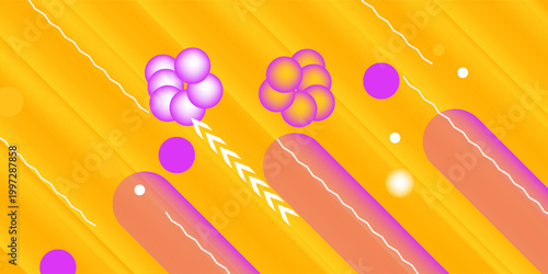 Orange purple abstract background overlap layer on bright space with rounded lines effect decoration. Modern graphic design element diagonal style concept for web banner, flyer, card or brochure cover