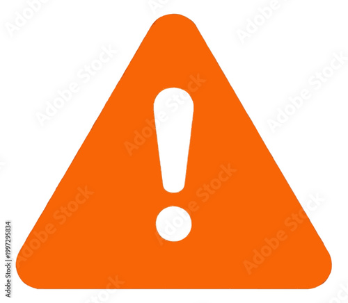 Warning Triangle Alert Symbol Flat Icon Design