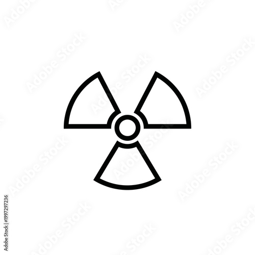 Radioactive Hazard Symbol - Warning of Nuclear Danger.