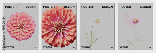 Pink dahlia flower halftone dots floral garden plant summer nature bright botanical