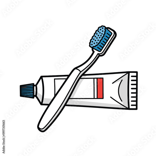 Toothbrush and toothpaste tube hygiene.