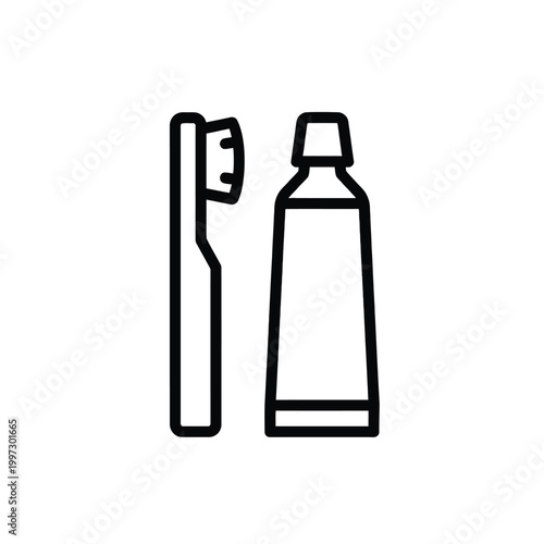 Toothbrush and toothpaste for oral care.