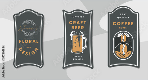 vector illustration of a vintage label