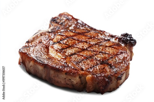 Juicy Grilled Steak on a Clean White Background Ready for Serving or Cooking ...