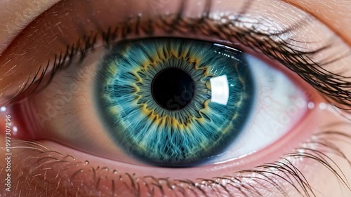 Macro detail of a blue iris.